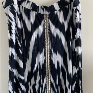 Beaded Ikat Skirt